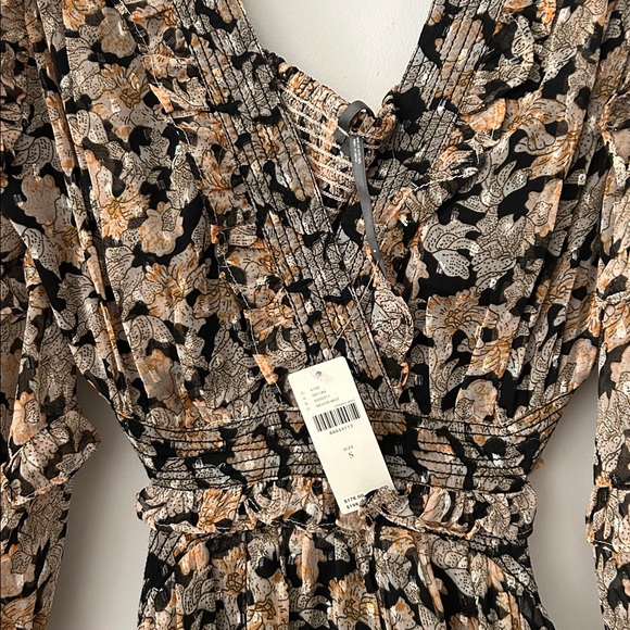 Anthropologie V-Neck Ruffle Cutout Dress New with Tags - Picture 11 of 12